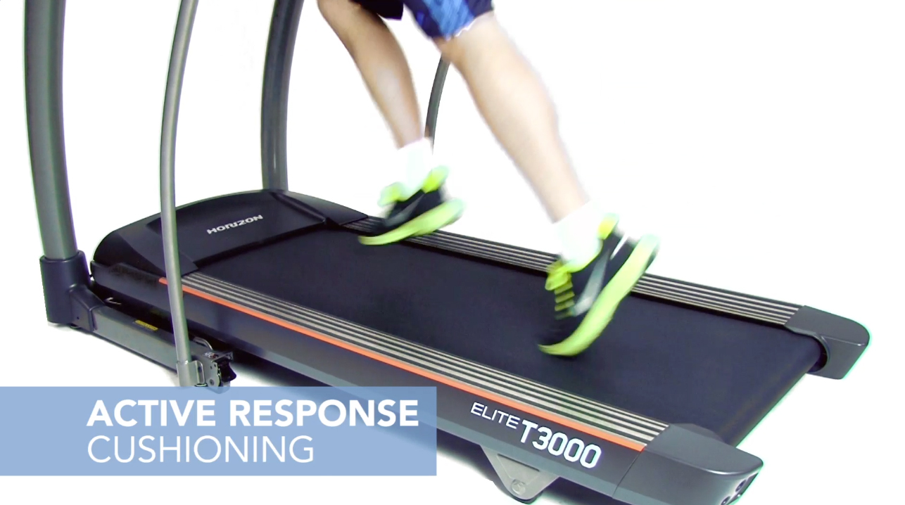 喬山T3000複合式避震系統.Variable Response Cushioning