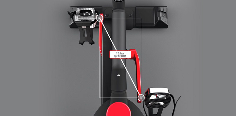 喬山Matrix IC7 飛輪健身車：飛輪車Q-Factor