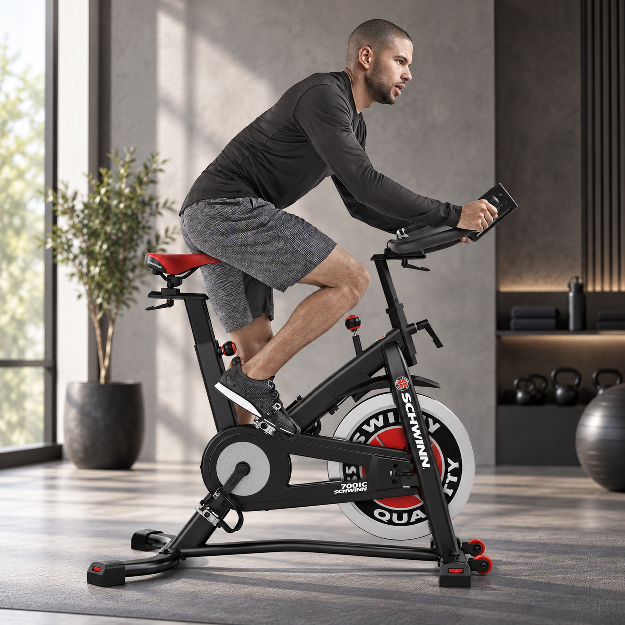 SCHWINN 700IC 飛輪健身車使用情境