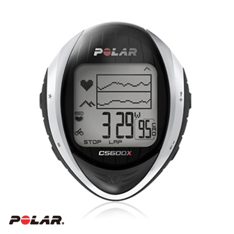 Polar CS600x 白色自行車用心率碼錶含胸帶及速度傳感器