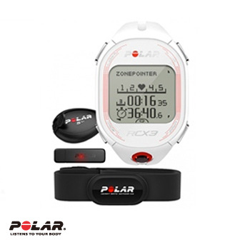 Polar RCX3F 女用白色二鐵心率錶含S3+步速傳感器及資料傳輸器(DataLink)