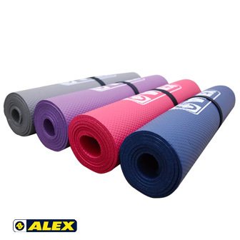 ALEX 專業瑜珈墊-藍/紫/粉/灰(只)(附提袋) C-1812
