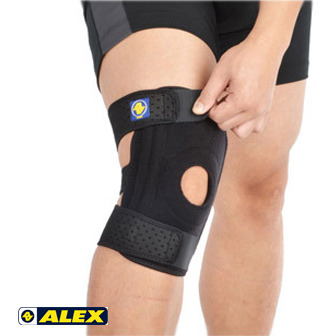 ALEX 矽膠雙側條護膝